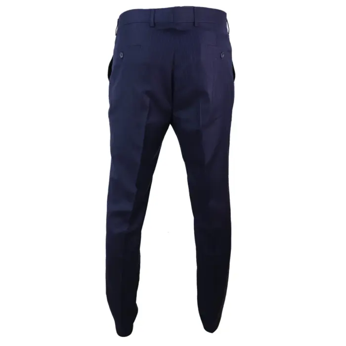 Mens Trousers Gatsby 1920s Peaky Blinders Mafia Pinstripe Tailored Fit Retro - Image 4