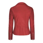 Womens Vintage Slim Fitted Soft Real Leather Ladies Biker Jacket - Image 30