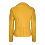 Womens Vintage Slim Fitted Soft Real Leather Ladies Biker Jacket - Image 34