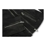 Womens Vintage Slim Fitted Soft Real Leather Ladies Biker Jacket - Image 8