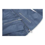 Womens Vintage Slim Fitted Soft Real Leather Ladies Biker Jacket - Image 12