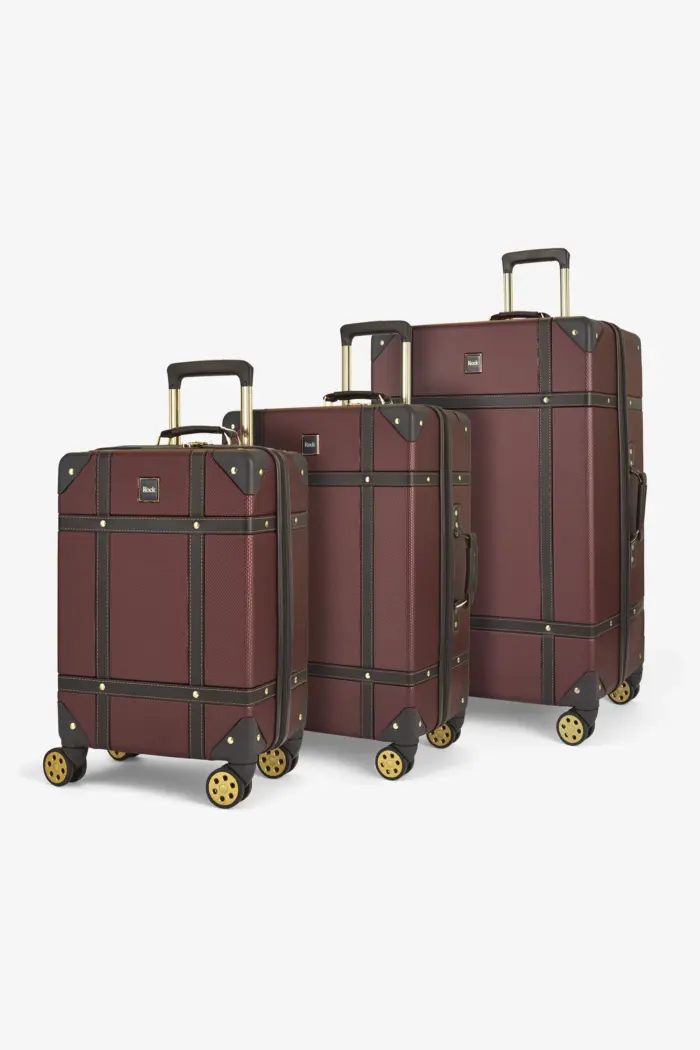 Luggage Suitcase Travel Bag Carry On Hand Cabin Check in Hard-Shell 4 Spinner Wheels Trolley Set | Vintage - Image 248