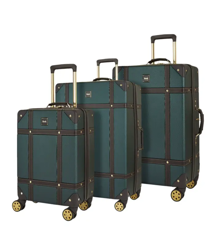 Luggage Suitcase Travel Bag Carry On Hand Cabin Check in Hard-Shell 4 Spinner Wheels Trolley Set | Vintage - Image 250