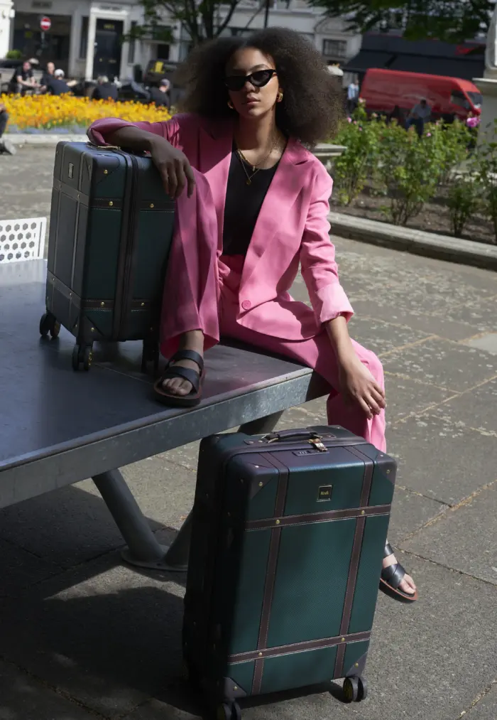 Luggage Suitcase Travel Bag Carry On Hand Cabin Check in Hard-Shell 4 Spinner Wheels Trolley Set | Vintage - Image 201