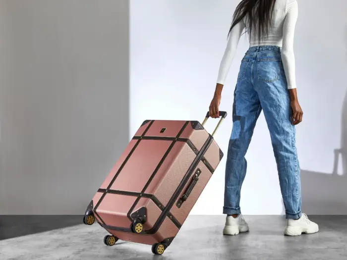 Luggage Suitcase Travel Bag Carry On Hand Cabin Check in Hard-Shell 4 Spinner Wheels Trolley Set | Vintage - Image 232