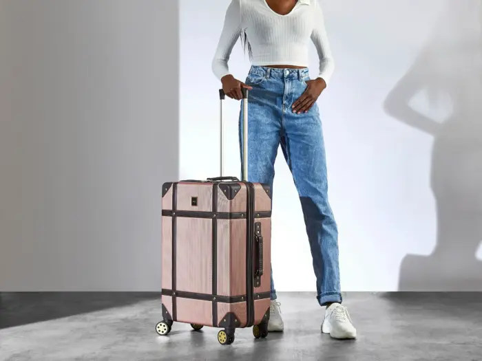 Luggage Suitcase Travel Bag Carry On Hand Cabin Check in Hard-Shell 4 Spinner Wheels Trolley Set | Vintage - Image 151