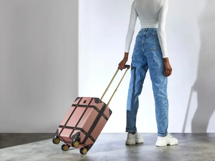 Luggage Suitcase Travel Bag Carry On Hand Cabin Check in Hard-Shell 4 Spinner Wheels Trolley Set | Vintage - Image 70