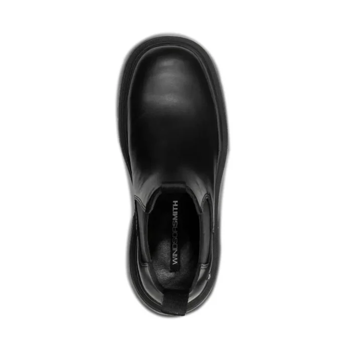 Dopamine - Women's Black Slip On Leather Chelsea Boots - Image 5