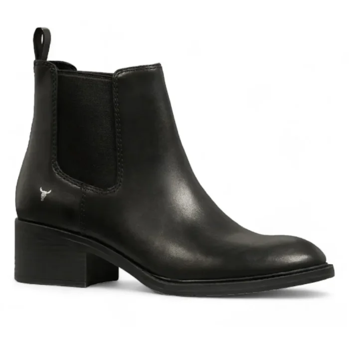 Replace - Women's Black Leather Chelsea Boots - Image 2