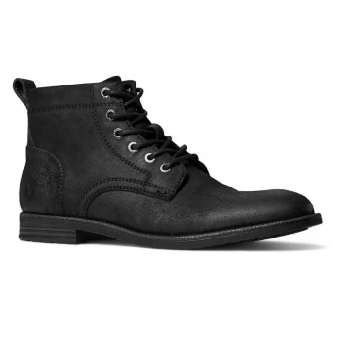 Sebastian - Men's Black Lace Up Leather Desert Boots - Image 3
