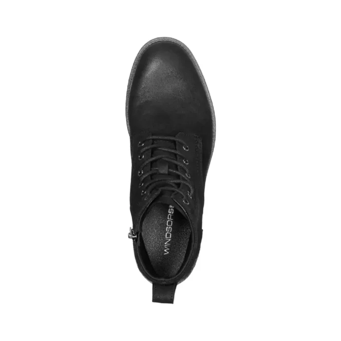 Sebastian - Men's Black Lace Up Leather Desert Boots - Image 6