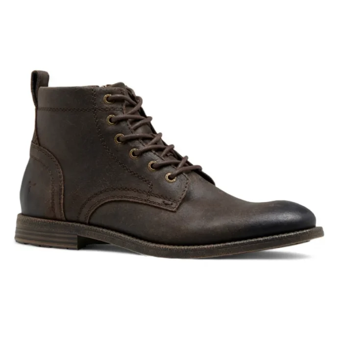 Sebastian - Men's Brown Lace Up Leather Desert Boots - Image 3