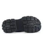 Swerve - Women's Chunky Lace Up Leather Sneakers - Image 6