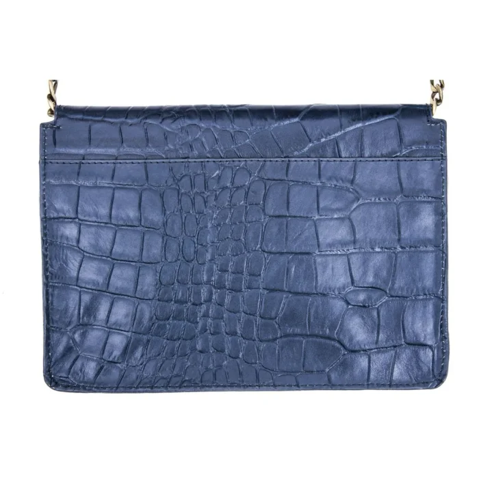 Womens Real Leather Buckle Hide Clutch Shoulder Bag Metal Chain Cross Body - Image 20