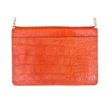 Womens Real Leather Buckle Hide Clutch Shoulder Bag Metal Chain Cross Body - Image 25
