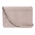 Womens Real Leather Buckle Hide Clutch Shoulder Bag Metal Chain Cross Body - Image 34