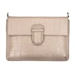 Womens Real Leather Buckle Hide Clutch Shoulder Bag Metal Chain Cross Body - Image 33