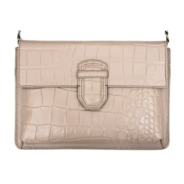 Womens Real Leather Buckle Hide Clutch Shoulder Bag Metal Chain Cross Body - Image 33