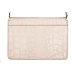 Womens Real Leather Buckle Hide Clutch Shoulder Bag Metal Chain Cross Body - Image 35