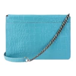 Womens Real Leather Buckle Hide Clutch Shoulder Bag Metal Chain Cross Body - Image 39