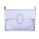Womens Real Leather Buckle Hide Clutch Shoulder Bag Metal Chain Cross Body - Image 43
