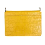 Womens Real Leather Buckle Hide Clutch Shoulder Bag Metal Chain Cross Body - Image 50