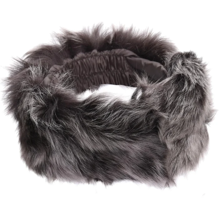 Ladies Womens Toscana Real Sheepskin Headband Neck Scarf Elasticated - Image 7