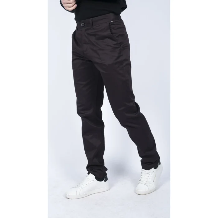 Mens Regular Chino Jeans Trousers Stretch Classic Smart Casual Tailored Fit - Image 5