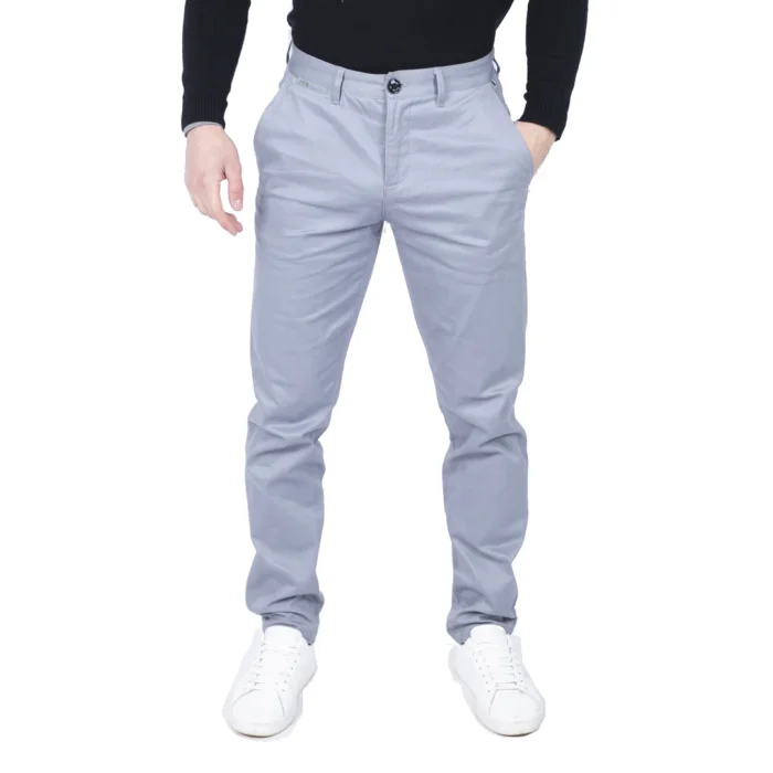 Mens Regular Chino Jeans Trousers Stretch Classic Smart Casual Tailored Fit - Image 11