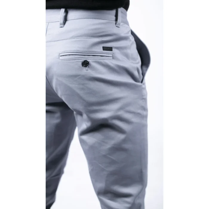 Mens Regular Chino Jeans Trousers Stretch Classic Smart Casual Tailored Fit - Image 12