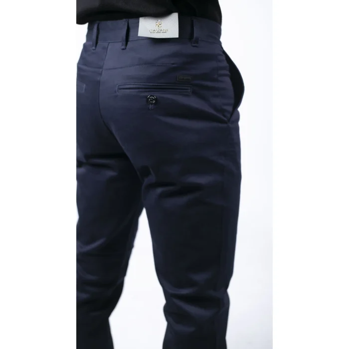 Mens Regular Chino Jeans Trousers Stretch Classic Smart Casual Tailored Fit - Image 16
