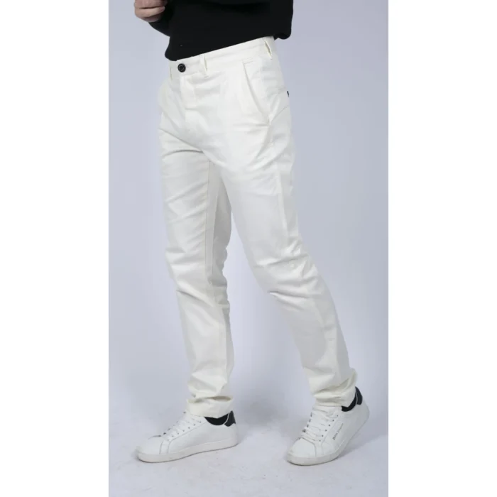 Mens Regular Chino Jeans Trousers Stretch Classic Smart Casual Tailored Fit - Image 22