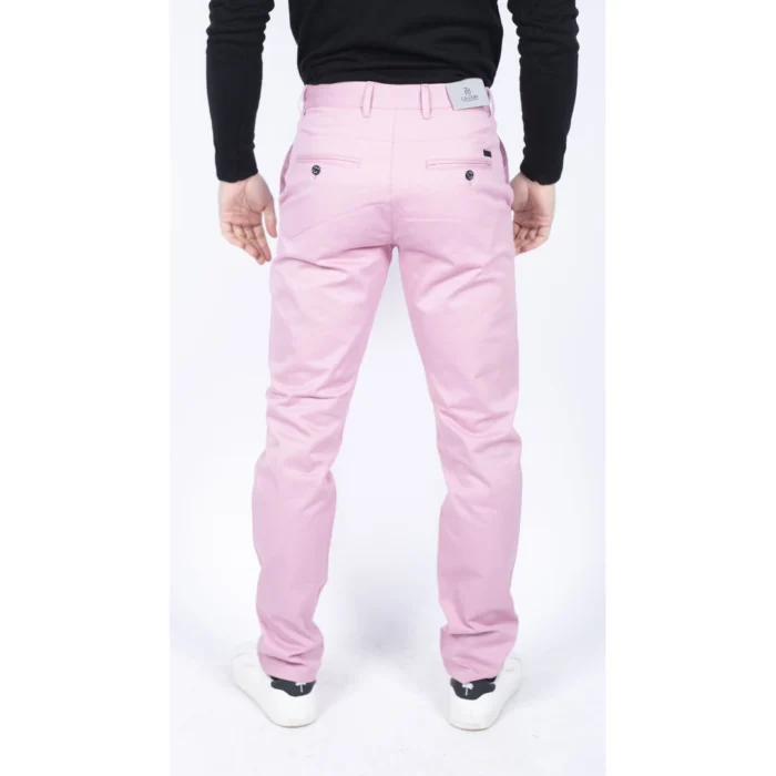 Mens Regular Chino Jeans Trousers Stretch Classic Smart Casual Tailored Fit - Image 28