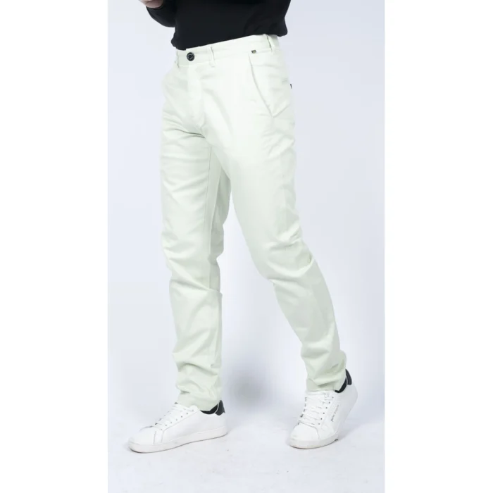 Mens Regular Chino Jeans Trousers Stretch Classic Smart Casual Tailored Fit - Image 35