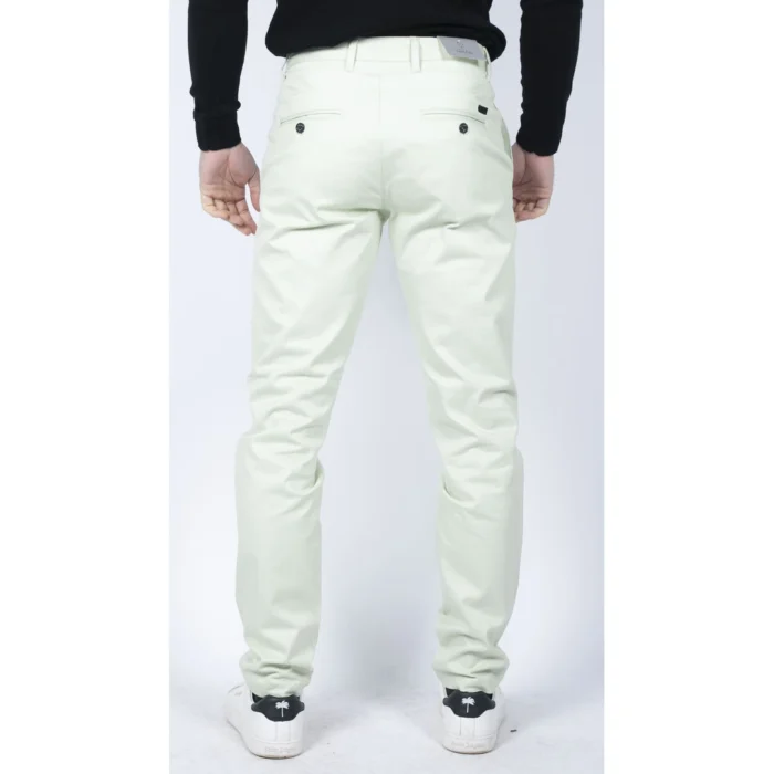 Mens Regular Chino Jeans Trousers Stretch Classic Smart Casual Tailored Fit - Image 34