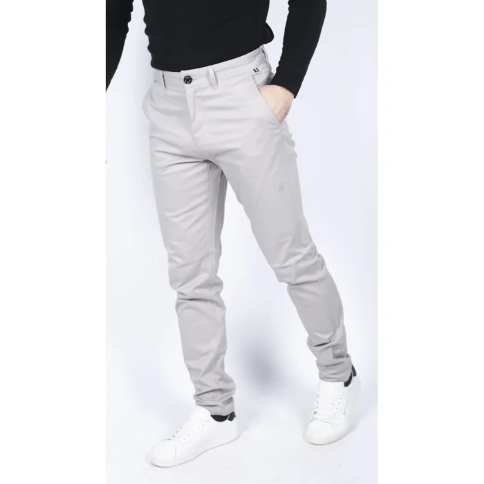 Mens Regular Chino Jeans Trousers Stretch Classic Smart Casual Tailored Fit - Image 42