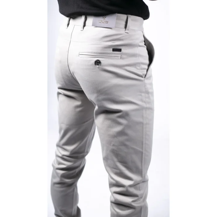 Mens Regular Chino Jeans Trousers Stretch Classic Smart Casual Tailored Fit - Image 41