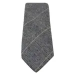 Mens Tweed Herringbone Textured Velvet Marc Darcy Ties Classic Vintage Retro - Image 4