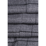 Mens Grey Check Black Tweed Trousers Vintage Classic 1920s Wedding Tailored Fit - Image 3