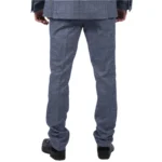 Mens Classic Trousers Tweed Check Retro 1920s Gatsby Blinders Royal Blue Wedding - Image 3