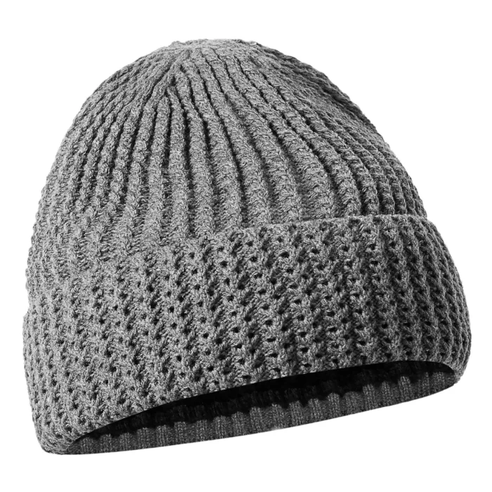 Mens Boys Ladies Unisex Wooly Knitted Beanie Ski Hat Warm Winter Turn Up Chunky - Image 32