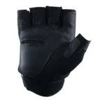 Mens Weight Lifting Gloves Gym Boxing Extra Grip Fingerless Double Strap - Image 5