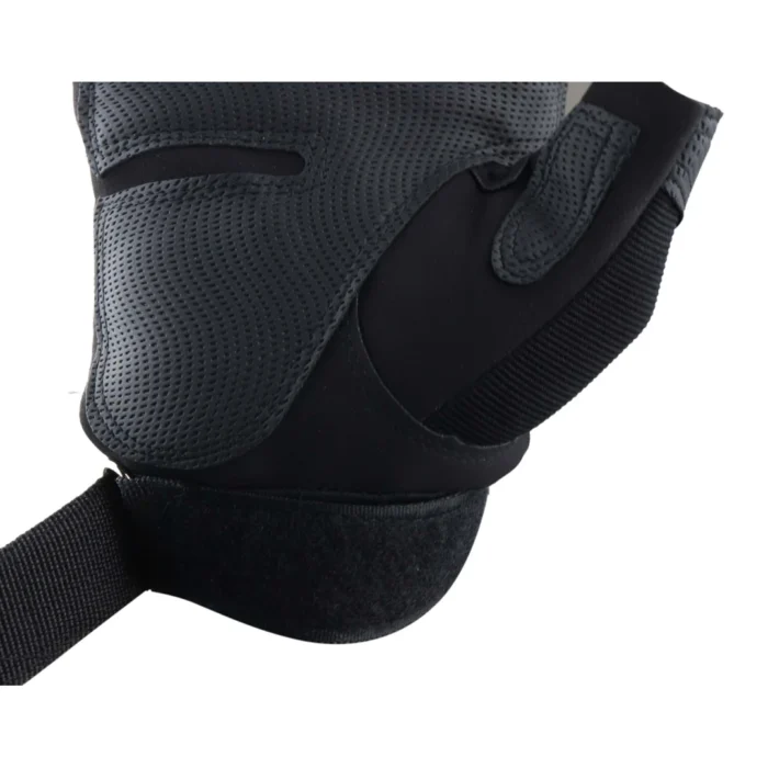 Mens Weight Lifting Gloves Gym Boxing Extra Grip Fingerless Double Strap - Image 6