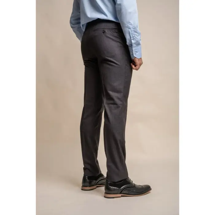 Mens Dark Grey 3 Piece Classic Suit Tailored Fit - Image 5