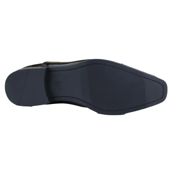 Mens Smart Formal Black Brown Shoes Patent Round Toe VIntage 1920s - Image 5