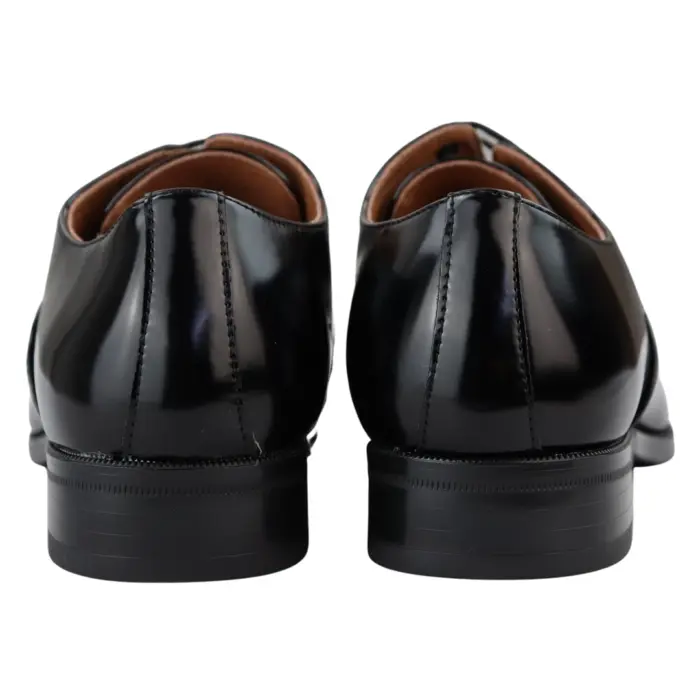 Mens Smart Formal Patent Oxford Shoes Shiny Laced Classic Round Toe Dress - Image 5