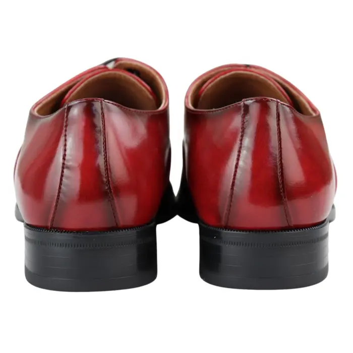 Mens Smart Formal Patent Oxford Shoes Shiny Laced Classic Round Toe Dress - Image 17