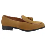 Mens Suede Loafers Smart Casual Tassel Moccasins Slip On Dress Shoes - Image 7