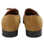 Mens Suede Loafers Smart Casual Tassel Moccasins Slip On Dress Shoes - Image 10
