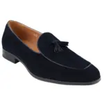 Mens Suede Loafers Smart Casual Tassel Moccasins Slip On Dress Shoes - Image 11